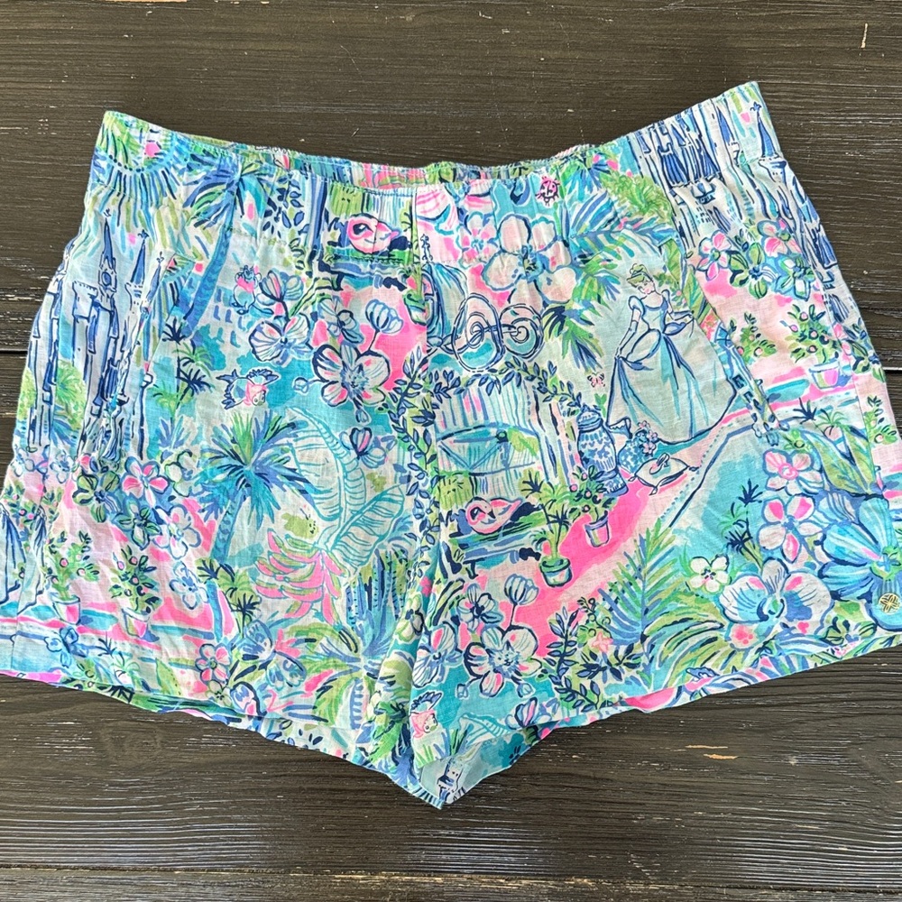 Lilly Pulitzer x Disney Cinderella Linen Short size L